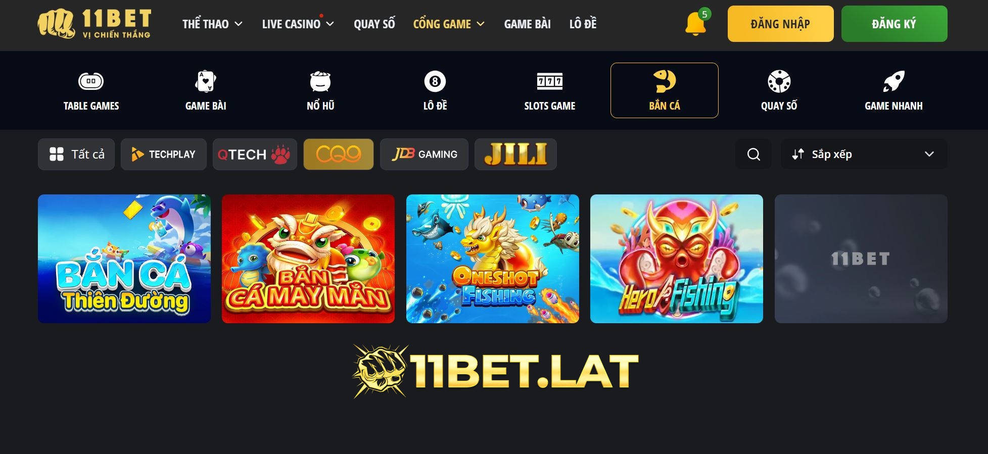 CG9- Nhà cung cấp game Bắn cá 11Bet nổi bật được nhiều người chơi tìm đến