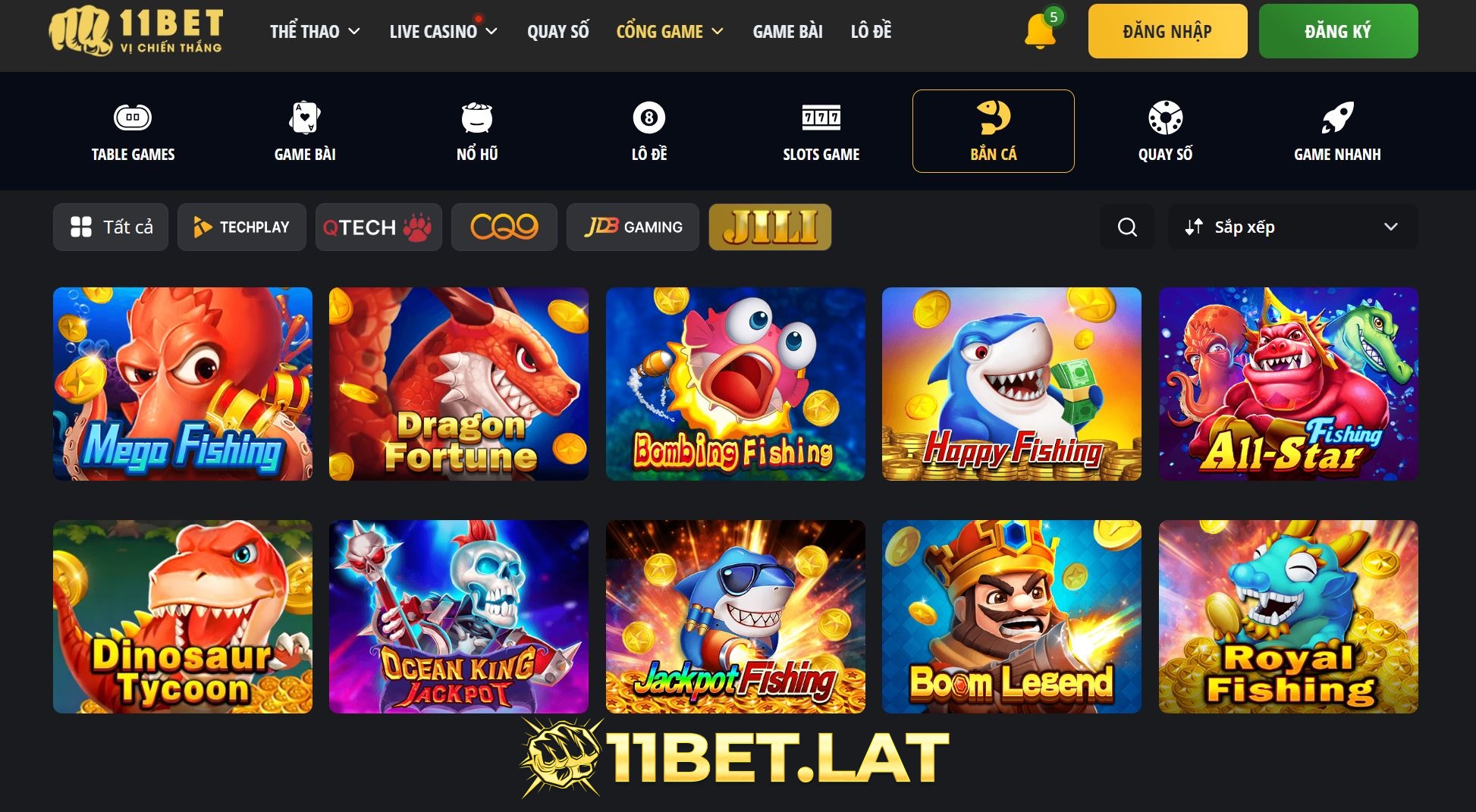 Nhà cung cấp game Bắn cá JILI