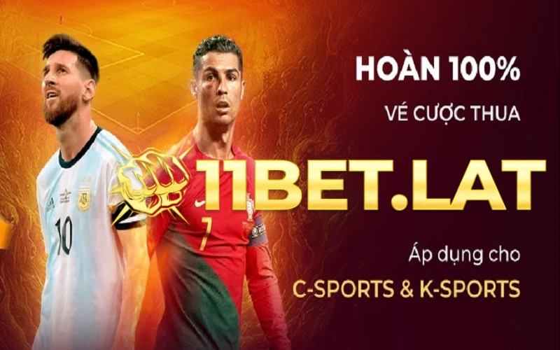 Khuyến mãi 11BET cược bảo hiểm 100% cho cá cược thể thao